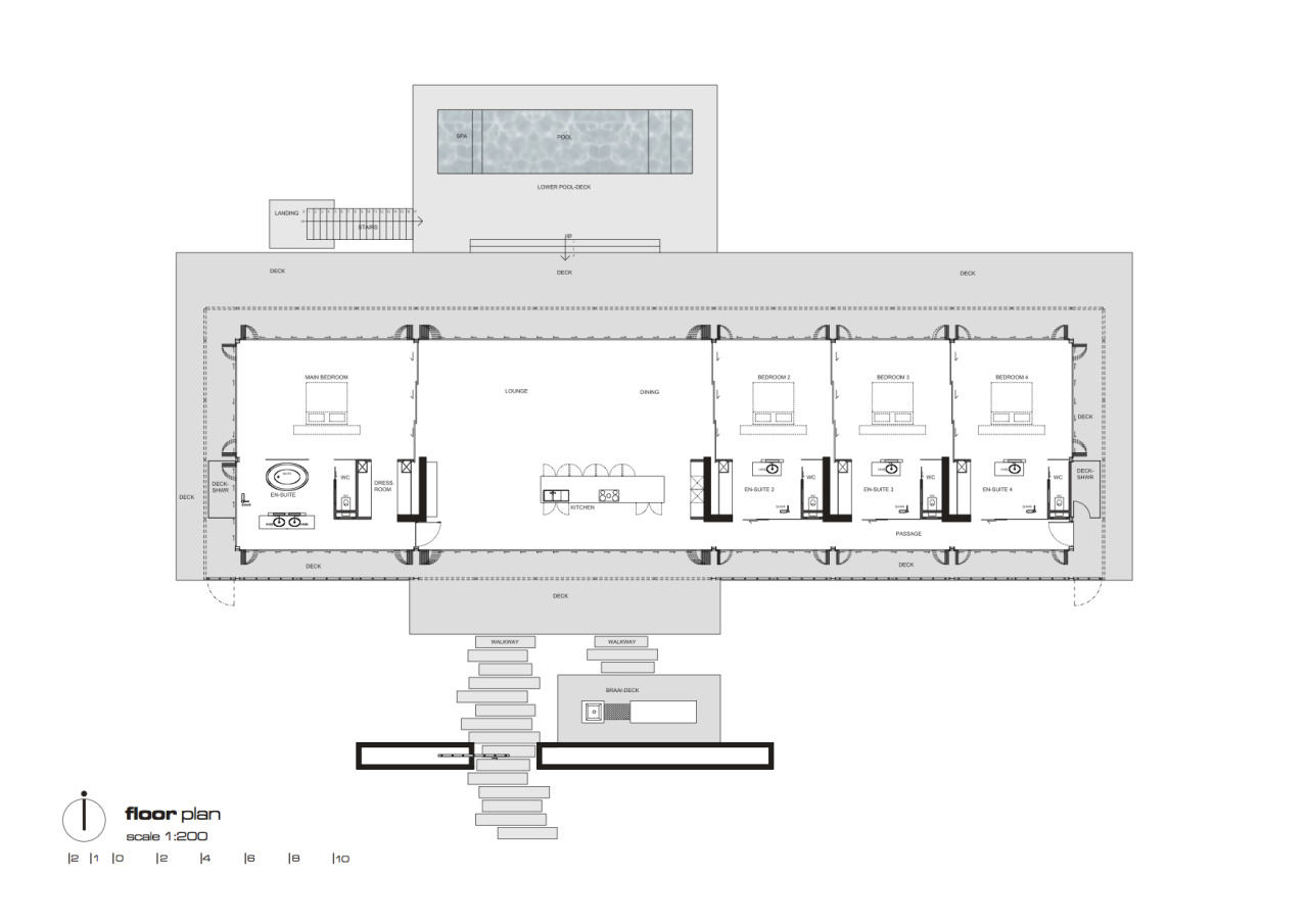 beach house floor plan