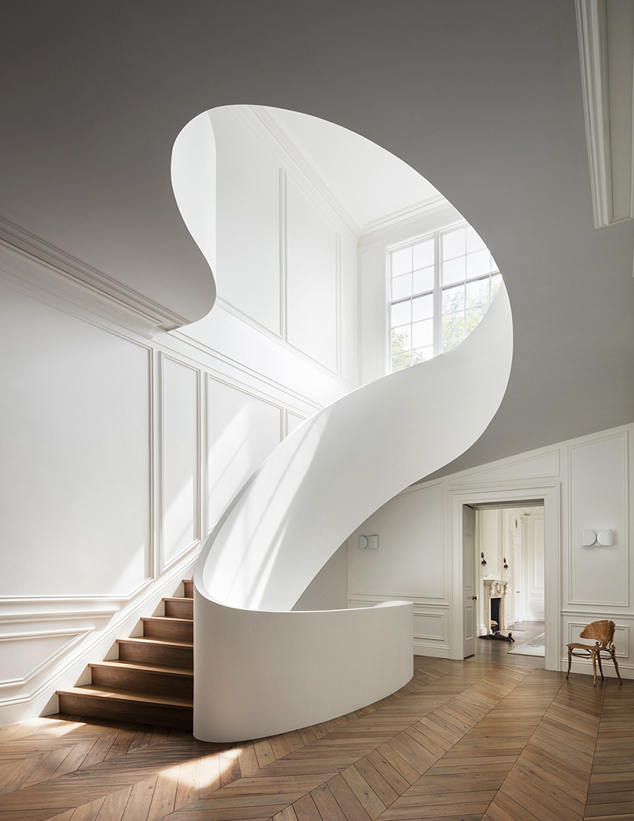  amazing staircase white and warm wood interior