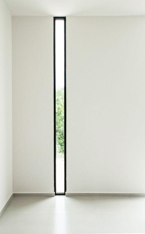 Sliver of light floor to ceiling window