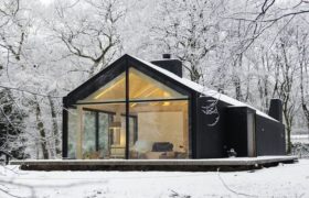 Snowy Modern Cabin