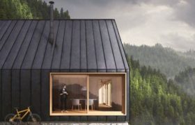 a modern cabin