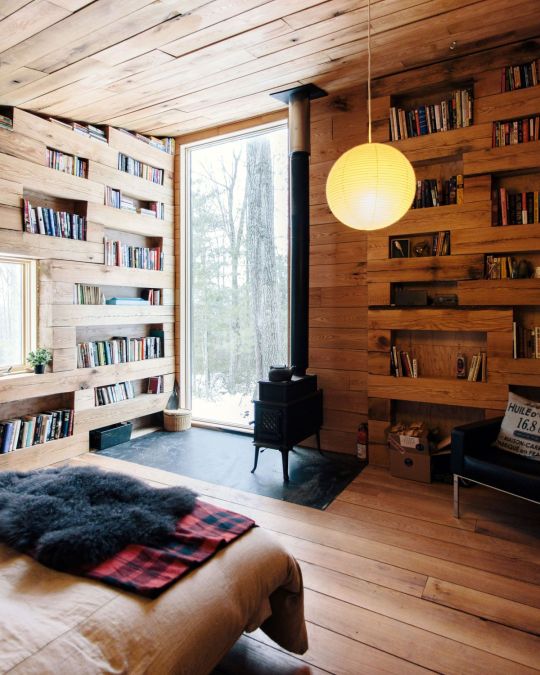 built in book shelves