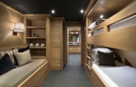 cozy built in bunk beds
