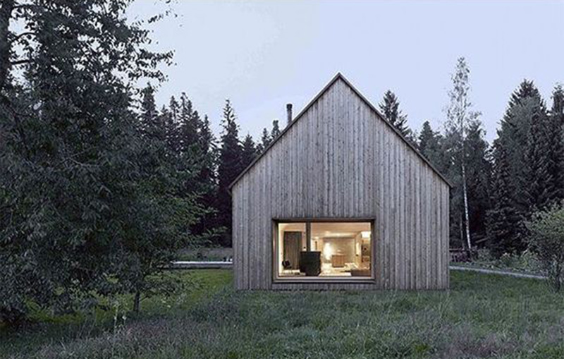 modern barn-style cozy cabin