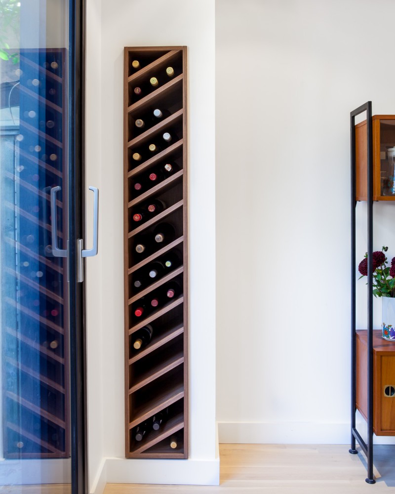 38 bottle built in wine rack