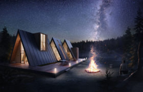 Cute A-Frame Concept Cabin