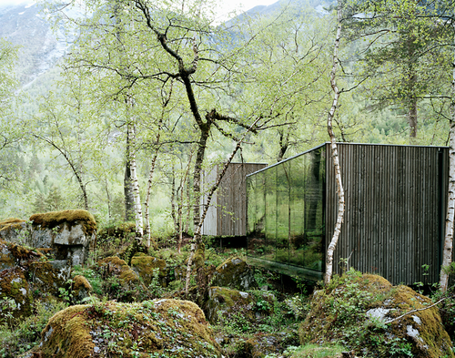 hidden modern cabin