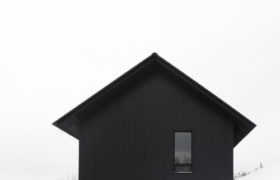 small black chalet